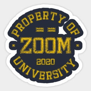 zoom university Sticker